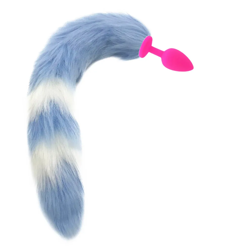 Anal Butt Plug Silicone Stopper Smooth Anus Toy with Faux Fox Tail Cosplay Accessories Crawls Paws | Красота и здоровье
