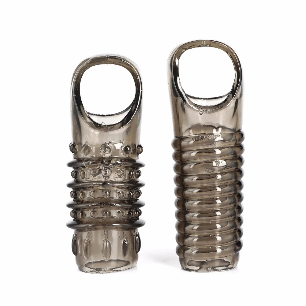 2 Силиконовые Гибкие Рукава для увеличения члена мужской удлинитель t кольцо