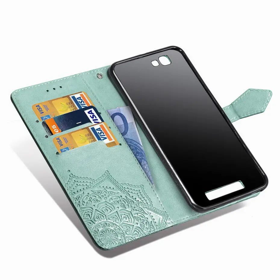 Роскошный чехол из искусственной кожи чехол для zte Blade A610 A 610 3D Мандала Цветок Флип Чехол-бумажник для zte Blade A610 A 610 чехол для телефона