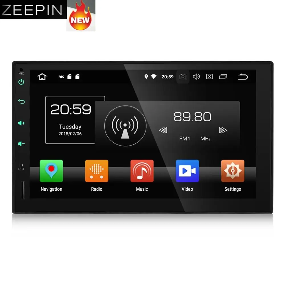 KD 7095 2 Din Автомобильный dvd плеер 7 дюймов Android 8 0 4G RAM 32G ROM Восьмиядерный