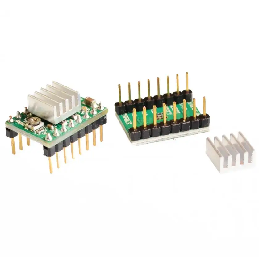 Reprap шаговый Драйвер A4988 двигатель драйвер модуль + радиатор|dropship heels|dropship jewelrydropship