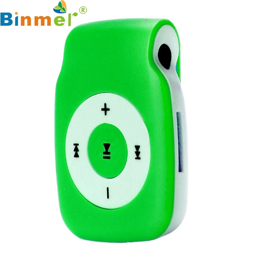 Binmer A18 Mecall мини металлический USB MP3 плеер с зажимом Поддержка Micro SD TF карта музыкальный медиа Мода MP3
