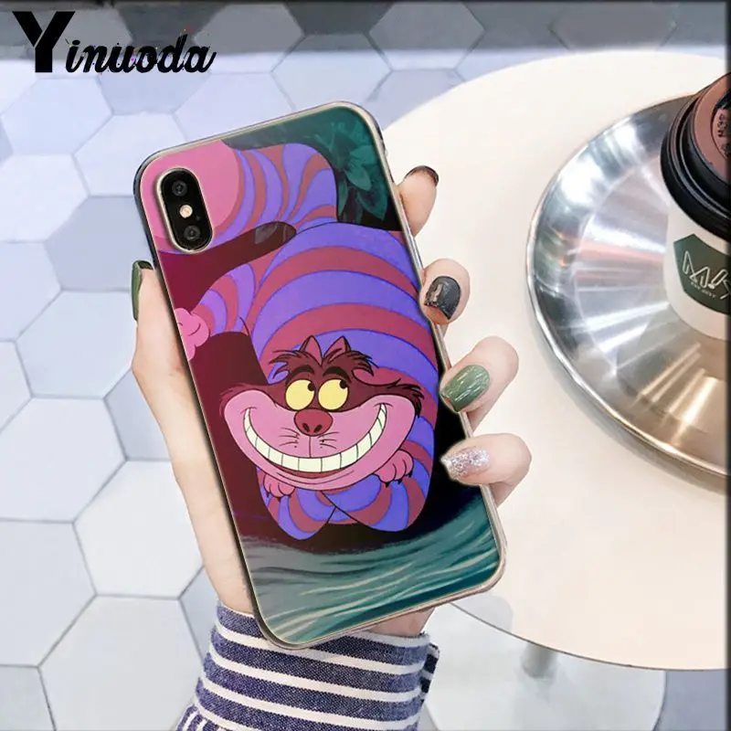 A8 Yinuoda Чеширский кот мы все в фиолетовом и розовом DIY чехол для телефона для Apple iPhone 8 7 6 6S Plus X XS MAX 5 5S SE XR - Цвет: A8