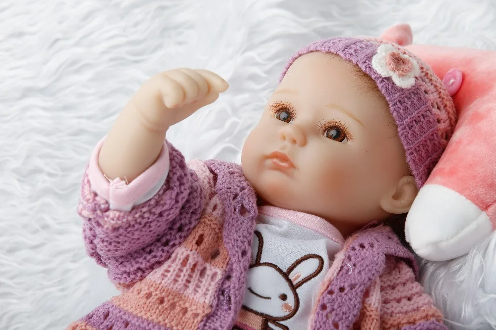 SanyDoll 17 дюймов 42 см силиконовые куклы для новорожденных Реалистичная кукла детей