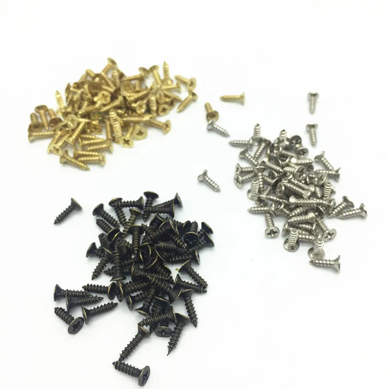 100 шт. винт с плоской головкой 2X5mm 2X6mm 2X8mm 2X10mm маленькая винтовая мебель деревянный
