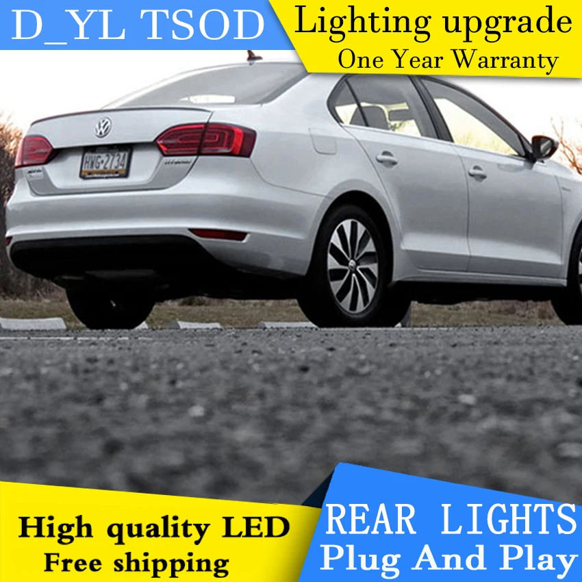 Тюнинг автомобилей для vw jetta 2012 2017 светодиодный задний фонарь GLI MK6 задние фонари