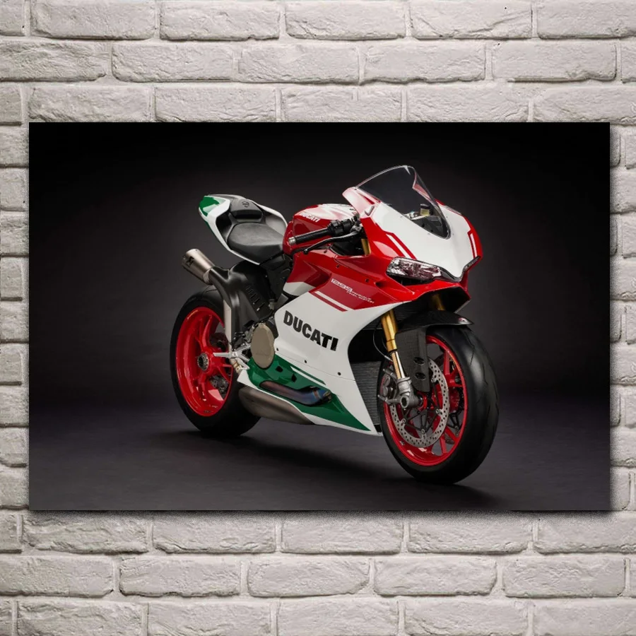 Крутой мотоцикл panigale r гоночный велосипед последнее издание ткань фотография