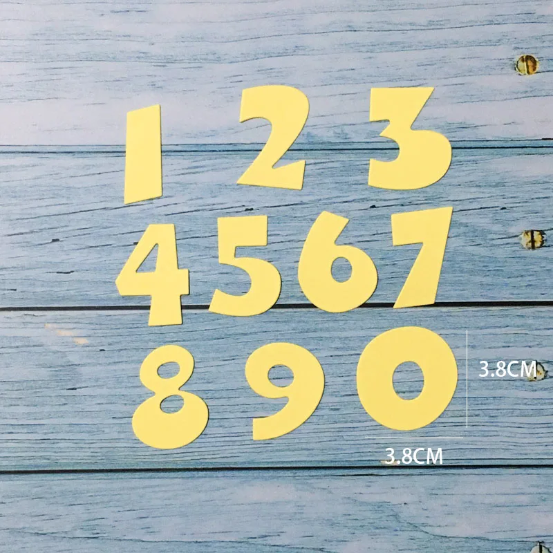 Номеров 0-9 металлический Трафаретный вырубной штамп Трафареты DIY рельефное
