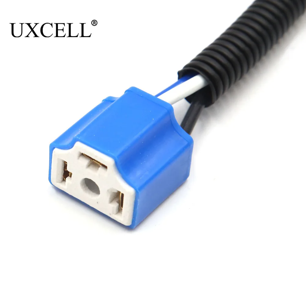 UXCELL H4 светодиодные лампы фары Противотуманные проводной жгут разъем для