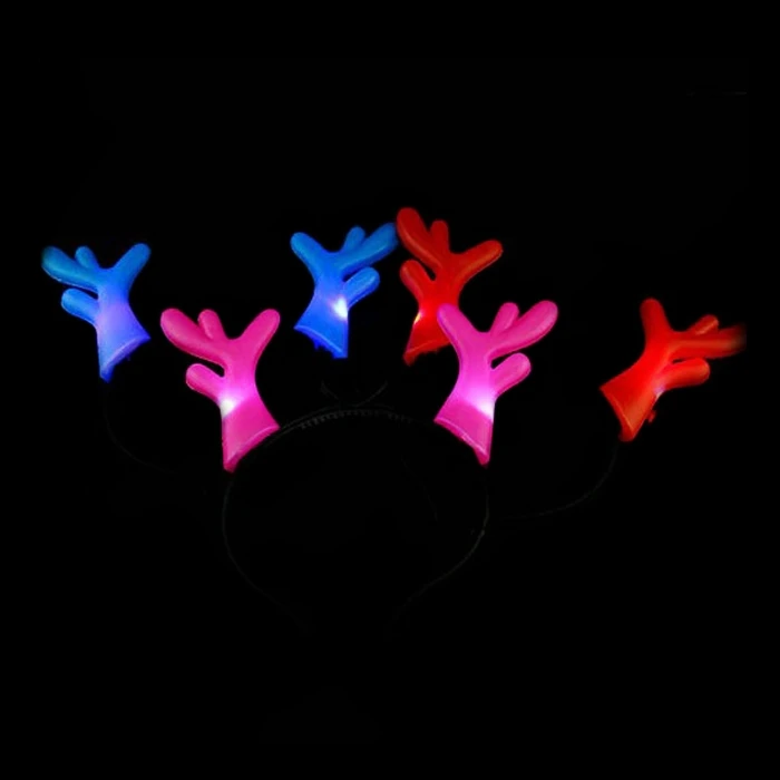2018 горячее предложение 3 шт мигание оленьи рога Новинка светящаяся Милая повязка