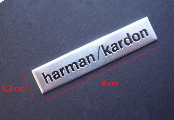 50 шт./лот 6x1 2 см harman/kardon Hi-Fi динамик аудио 3D алюминиевый значок эмблема | Автомобили