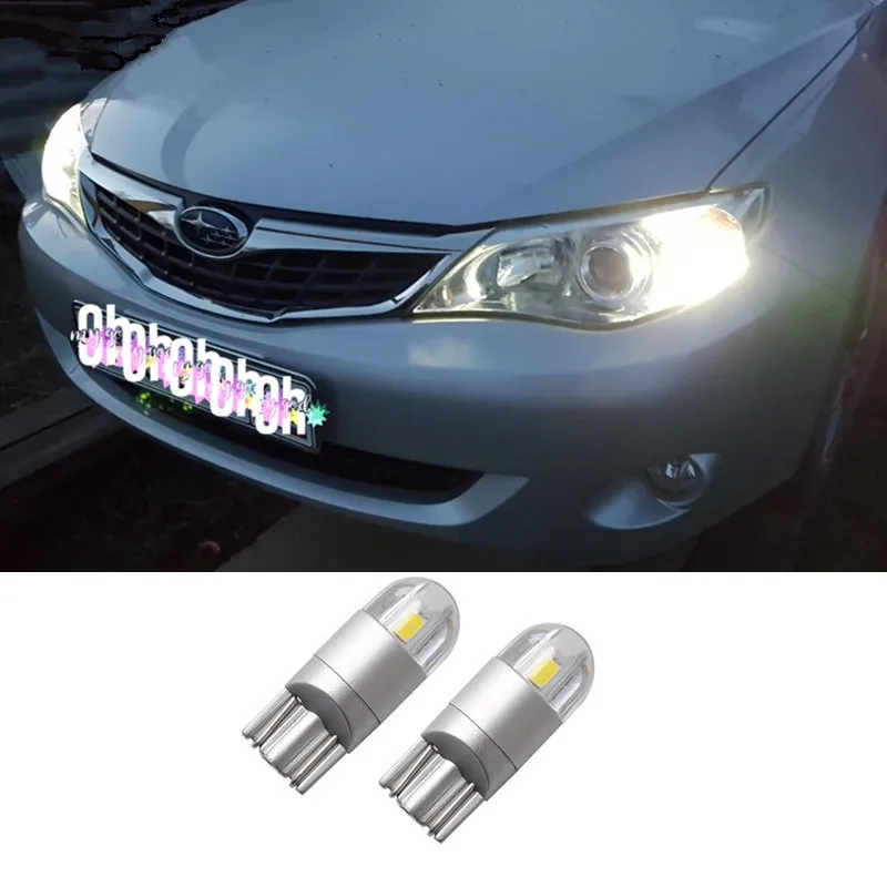 2X T10 светодиодный W5W Автомобильный 12V габаритный фонарь парковки для Subaru forester Outback