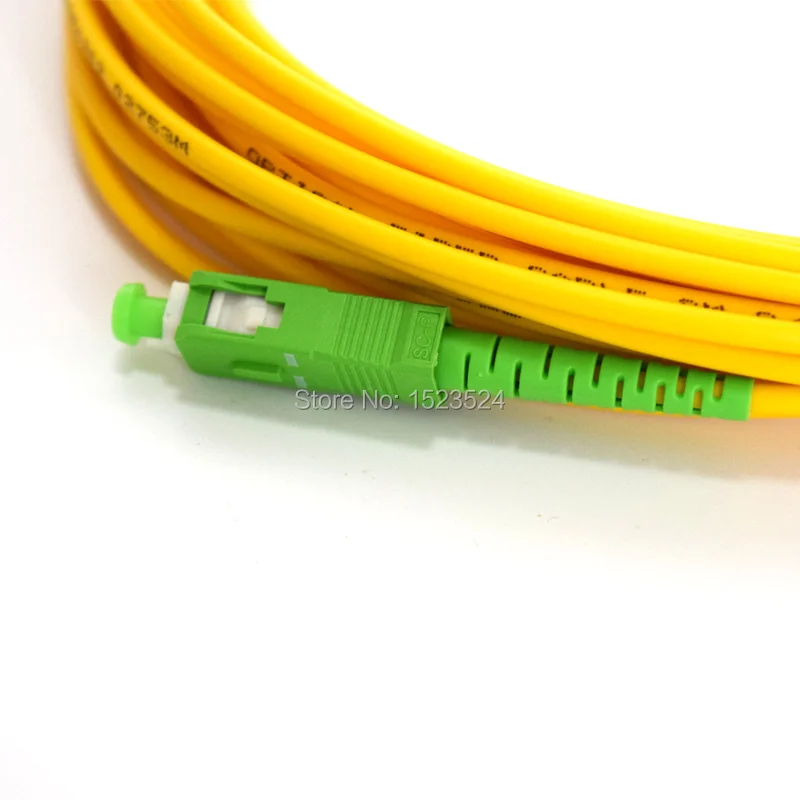 SM SX ПВХ 3 мм 15 метров SC/APC оптоволоконный соединительный кабель патч корд|optical patch