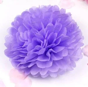 1 шт. 6-14 дюймов(15/20/25/30/35 см) ткани Бумага Pom Poms Свадебная вечеринка Декор Бумага цветок для свадьбы материалы для декорирования сада - Цвет: 12