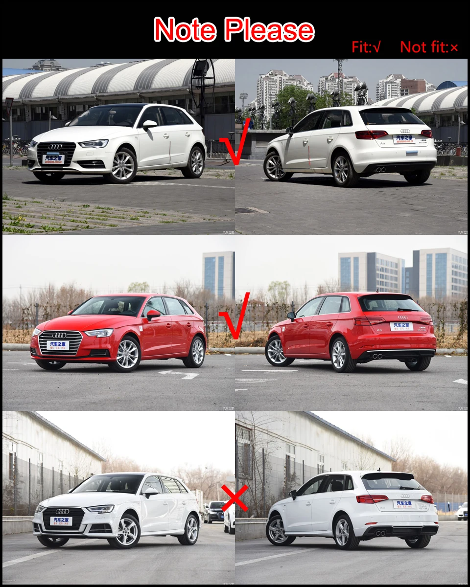 ABT Стиль ABS крыша крыло спойлер для AUDI A3 8V Sportback год Sline S3 автомобильный спойлер на крышу