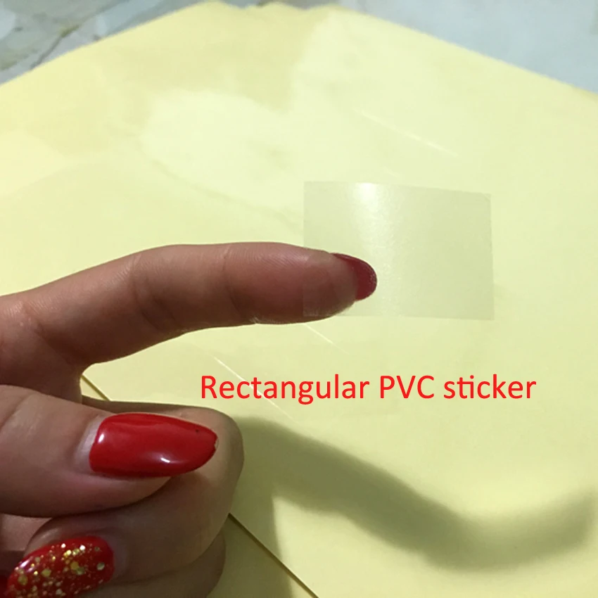 

Rectangular transparant PVC Clear Sticker 50x33mm Creative sticker Baking packaging self-adhesive sealing sticker Paper