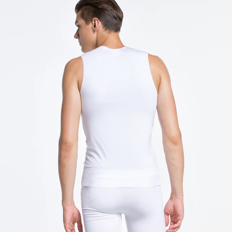 Mens Singlet Underwear Bodysuit Undershirt Men Spandex Camiseta Termica Seamless High Elastic Wide Shoulder Basic Underwear Men