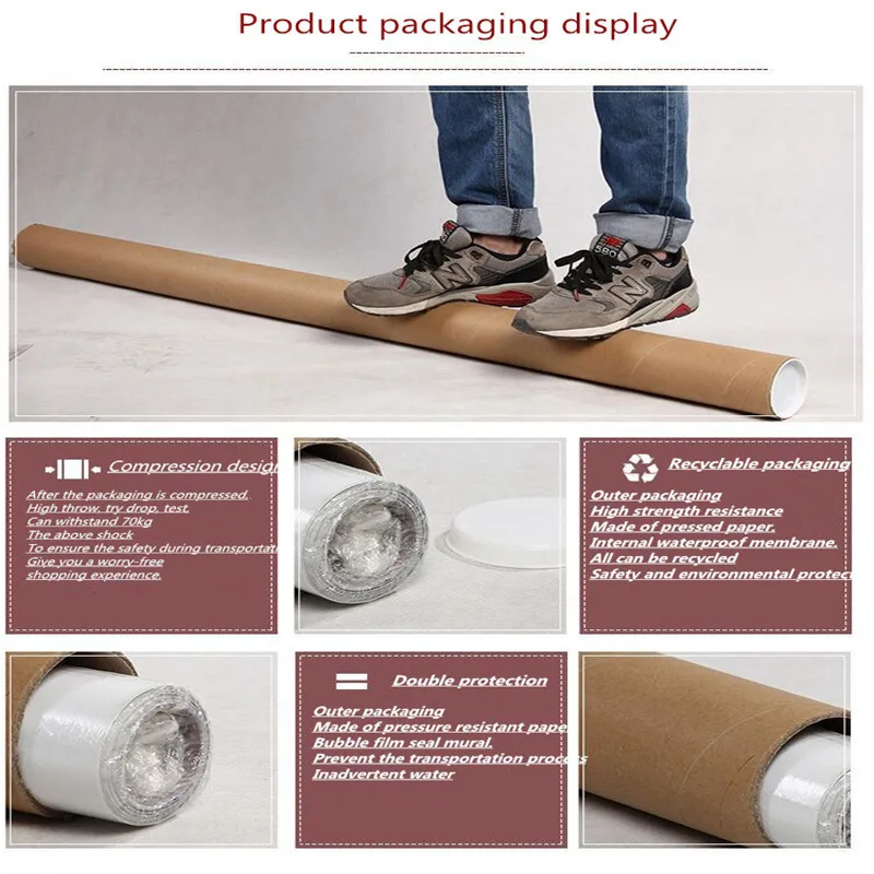 

Custom wallpaper beautiful forest fresh art TV background wall painting high-grade waterproof material