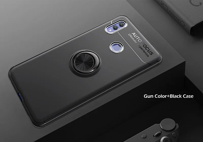 Для huawei Honor Примечание 10 случае Explorer силикагель крышка Автомобильный держатель Подставка Магнитная кронштейн палец кольцо ТПУ чехол для примечание 10 крышка