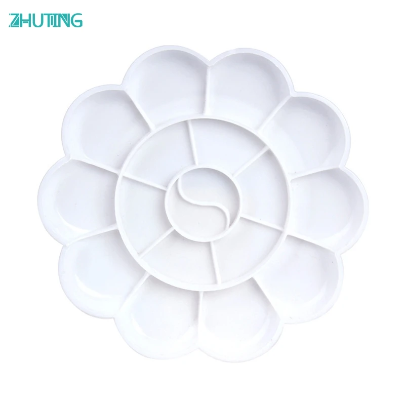 

High Quality New 18Well Watercolor Plastic Oil Painting Tray Mixing Palette Artist Drawing Supply jan18