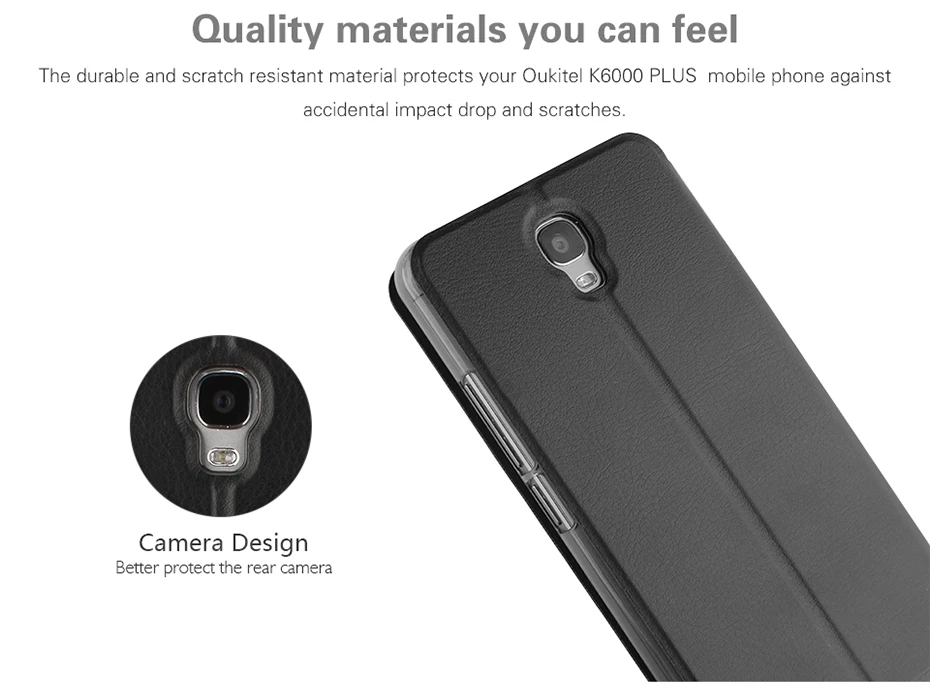 Oukitel K6000 плюс Роскошный чехол защитный чехол Флип кожаный чехол Обложка для 5." Oukitel K6000 плюс интеллектуальному мобильному