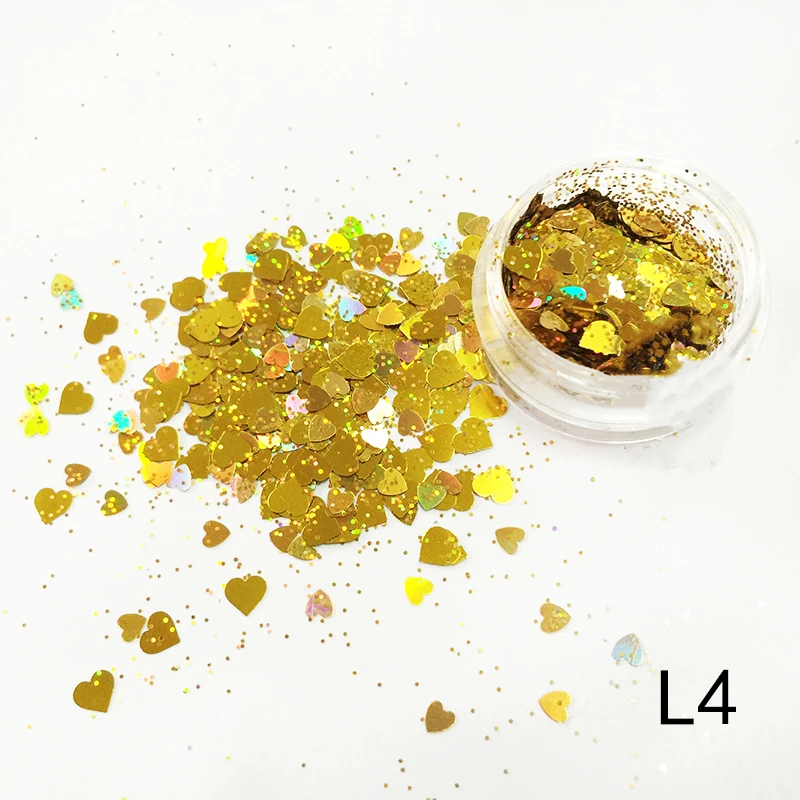 Тонкая лазерная вспышка в форме сердца 1 коробка материал-эпоксидная форма для