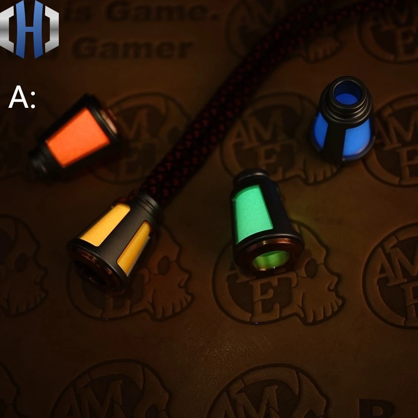 Светящаяся подвеска Тритий трубка нож бусины Висячие высокая яркость корпус из