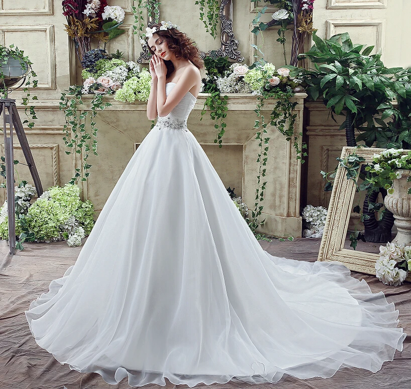 Ilovewedding Романтический плюс Размеры свадебное платье белый/слоновая кость