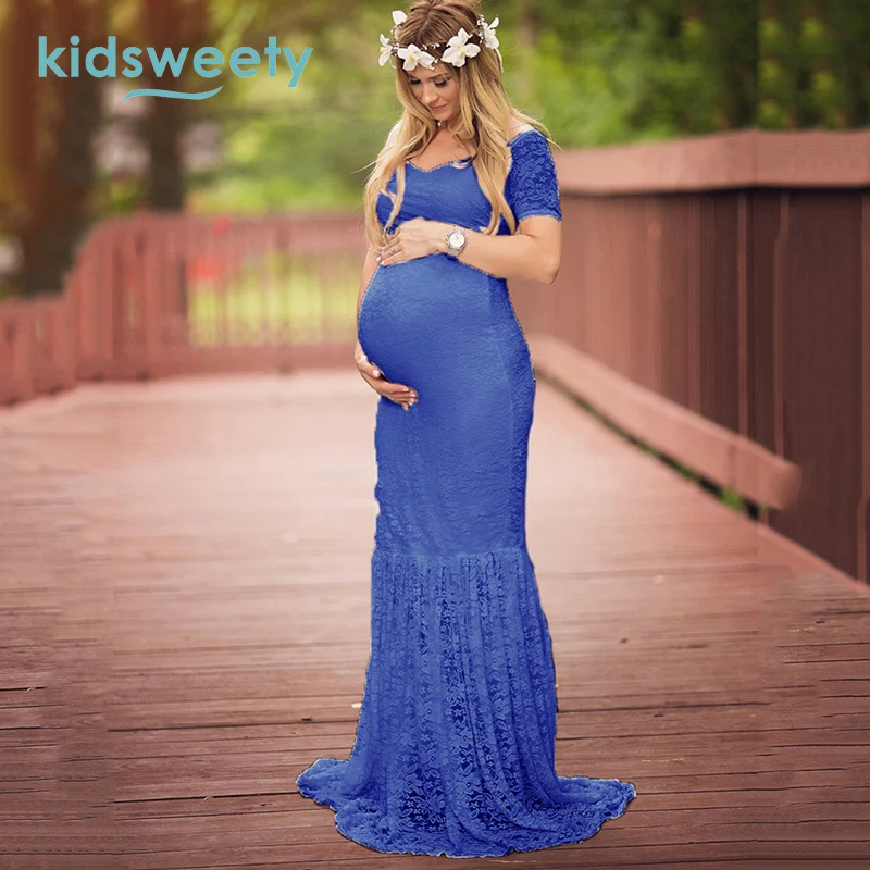 Летние Кружево женское платье фотосессии Макси Русалка Средства ухода за кожей
