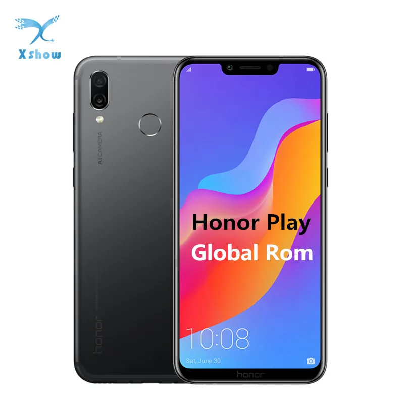 Honor Play, мобильный телефон, 4G, 64G, 6,3 дюймов, Восьмиядерный, мобильный телефон, GPU, Turbo, двойная тыловая камера, игровой телефон, отпечаток пальца