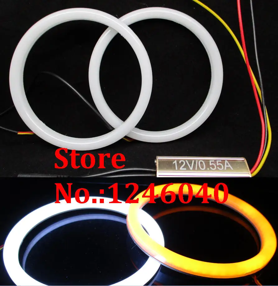 Комплект светодиодных кольцевых огней ангельские глаза 2 шт. двухцветные белые и