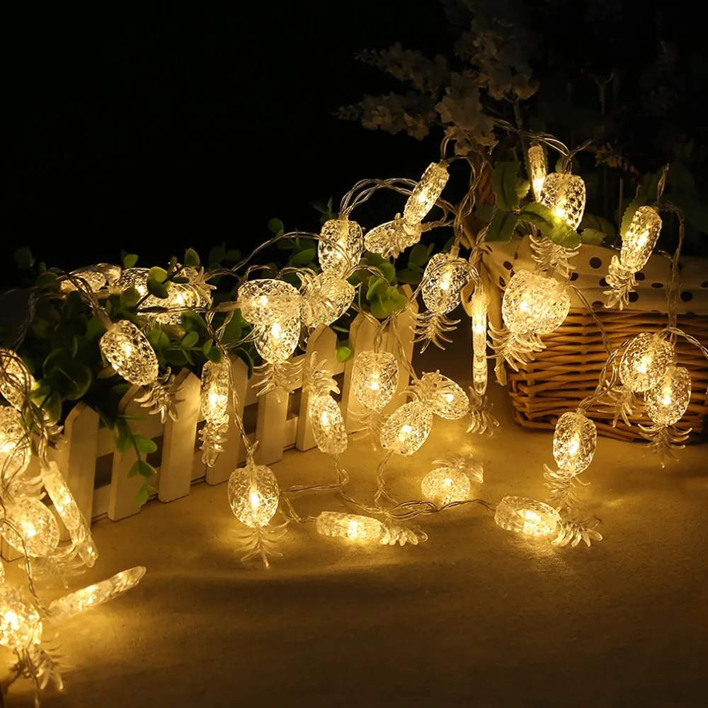 2.2M Pineapple LED Lighting Strings Fairy String Wire Light Battery Powered 20 Heads Garland for Wedding Party Decoration | Освещение
