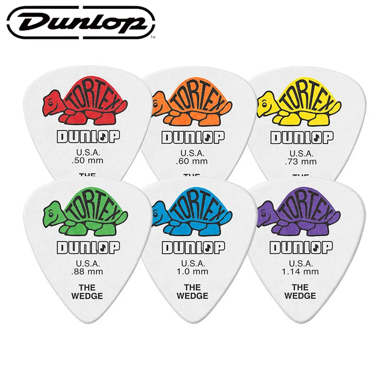 6 шт. Dunlop Tortex гитарные медиаторы акустическая электрогитара аксессуары