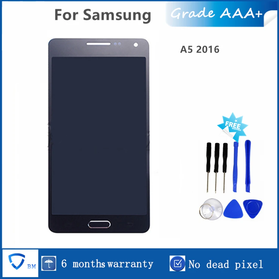 Best качество ЖК дисплей для SAMSUNG Galaxy A5 2015 Дисплей A500FU A500 A500F A500M Сенсорный экран