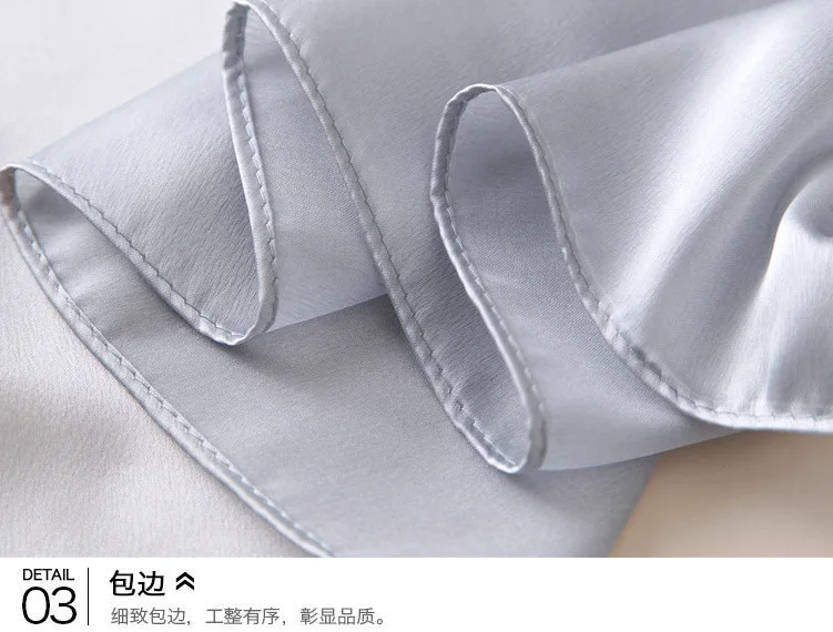 Роскошный брендовый женский шарф оверсайз из чистого шелка шарфы и бандана