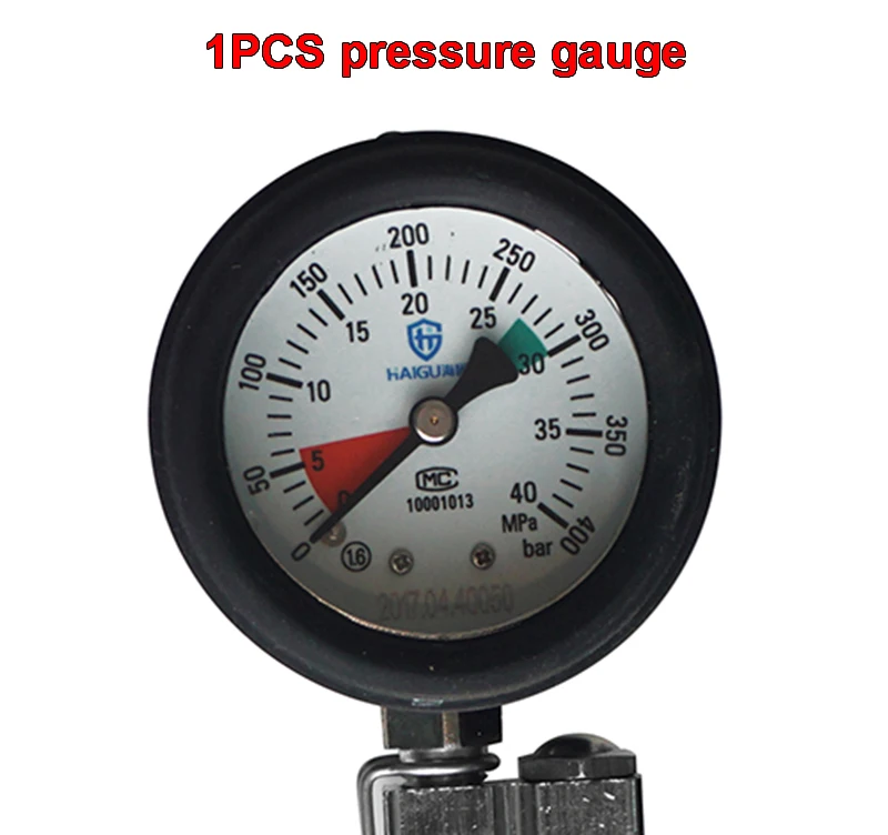 1PCS pressure gauge HG положительное давление воздуха дыхательный аппарат редуктор давления высокого давления газовый баллон манометр сигнал тревоги свисток - Цвет: 1PCS pressure gauge