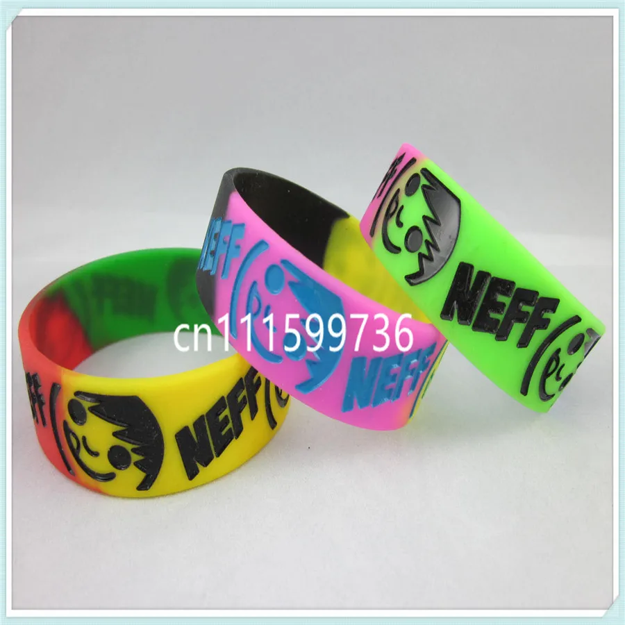 25 шт./лот Neff Smile Face силиконовый браслет | Украшения и аксессуары