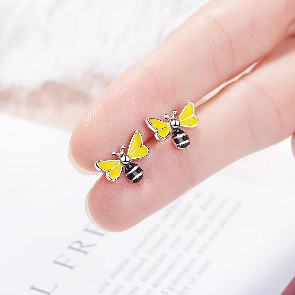 Серьги-гвоздики из серебра 100% пробы с покрытием желтого золота 14 к 6 х4 мм |