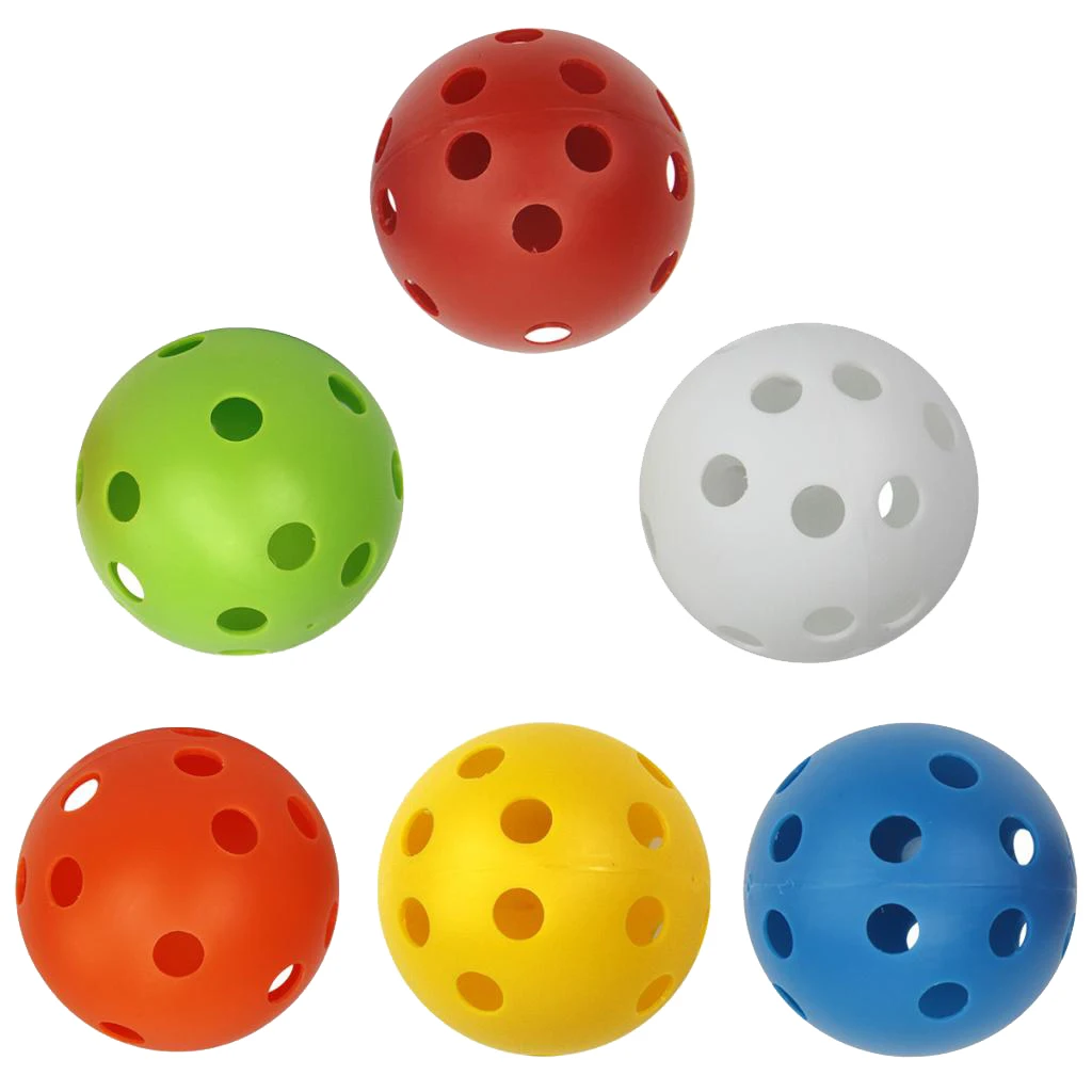 

Medium Sized Golf Practice Balls (Pack of 6) - Perfect for Youth Eye/Hand Coordination at Home/ Office/ Backyard Use