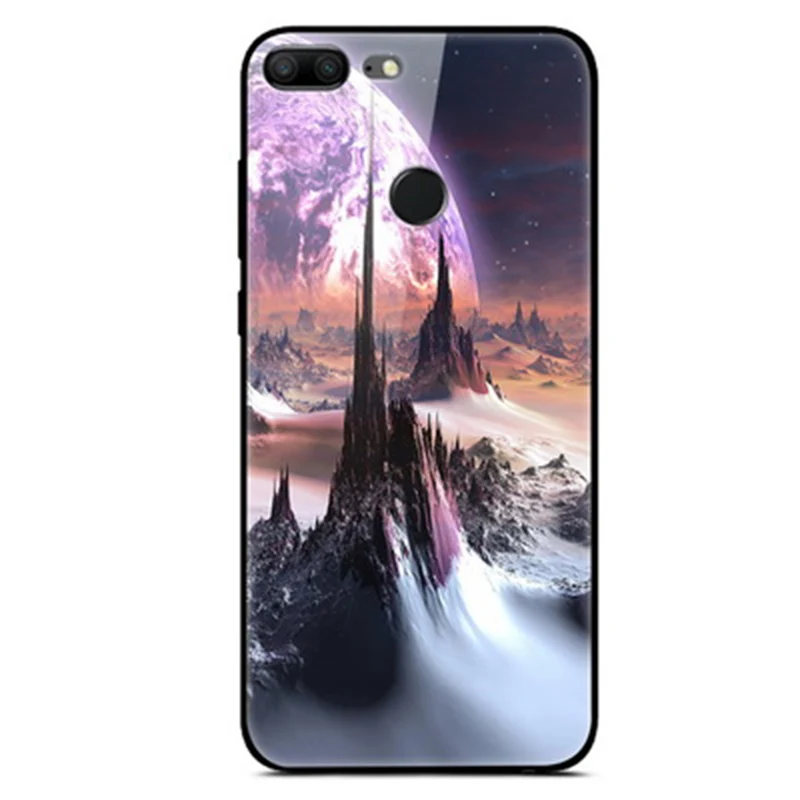 Чехол для Huawei Honor 9 lite чехол из закаленного стекла задняя крышка Honor9 Honor9lite coque Starry