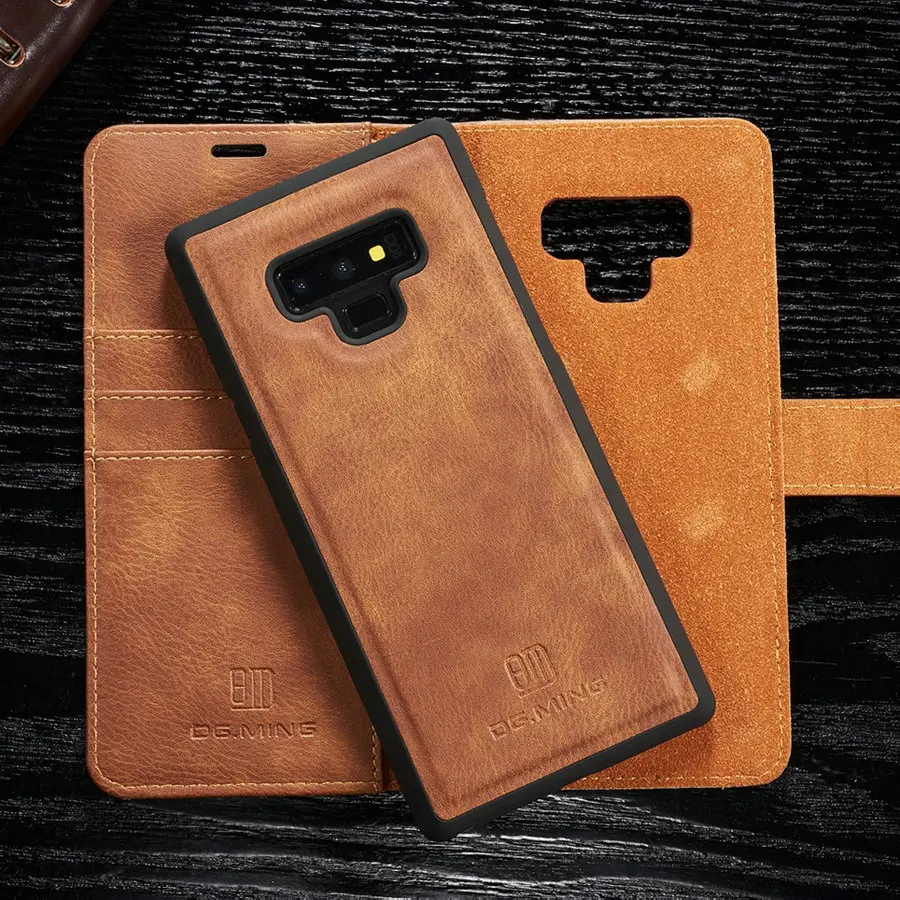 Магнитный чехол-кошелек DG.MING 2 в 1 для Samsung Galaxy Note 9 съемный откидной кожаный чехол 8