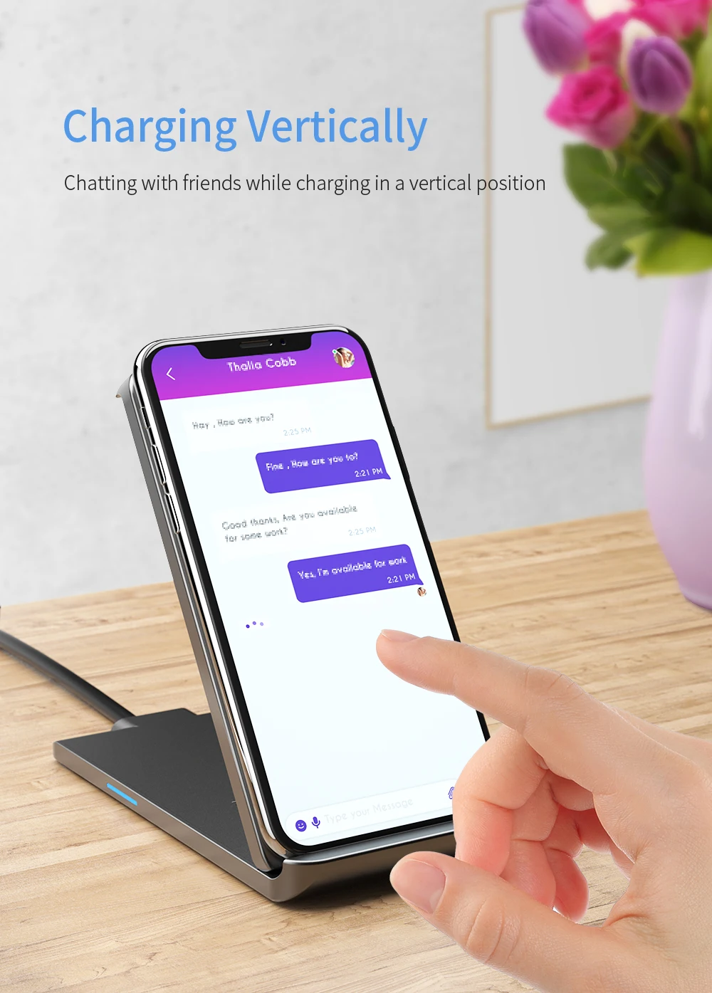 Беспроводное зарядное устройство Essager Qi для iPhone X XS huawei P30 Pro Xiaomi Mi 9 10 Вт быстрая Беспроводная зарядная подставка для док-станции