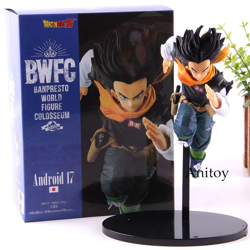 BWFC фигурка Android 17 Dragon Ball ПВХ Аниме Коллекция Модель игрушки Banpresto Dragon Ball Z Android 17 подарок для детей