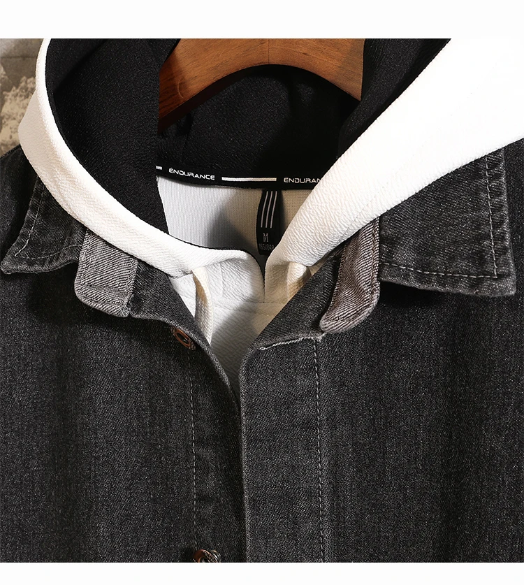 Мужской джинсовый Тренч, 5XL, большой размер, Тренч,, осень, зима, модная ветровка, мужская длинная куртка, пальто, мужское пальто#053