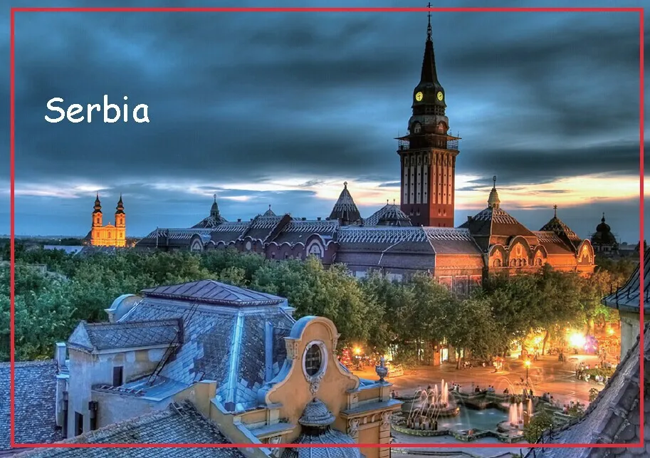 

Decoration Gift Photo Magnets 78*54mm Subotica Serbia Metal Wrapped Souvenir Magnets 20085 Tourist Souvenir Gift