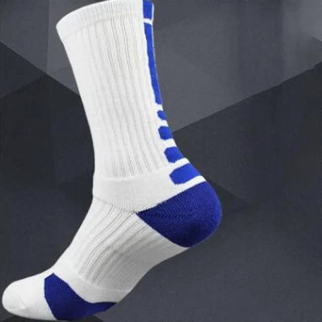 New High Quality Men Elite Running Socks Men Basketball Cycling Socks Compression Socks Cotton Towel Bottom Men's socks - Цвет: Style 5