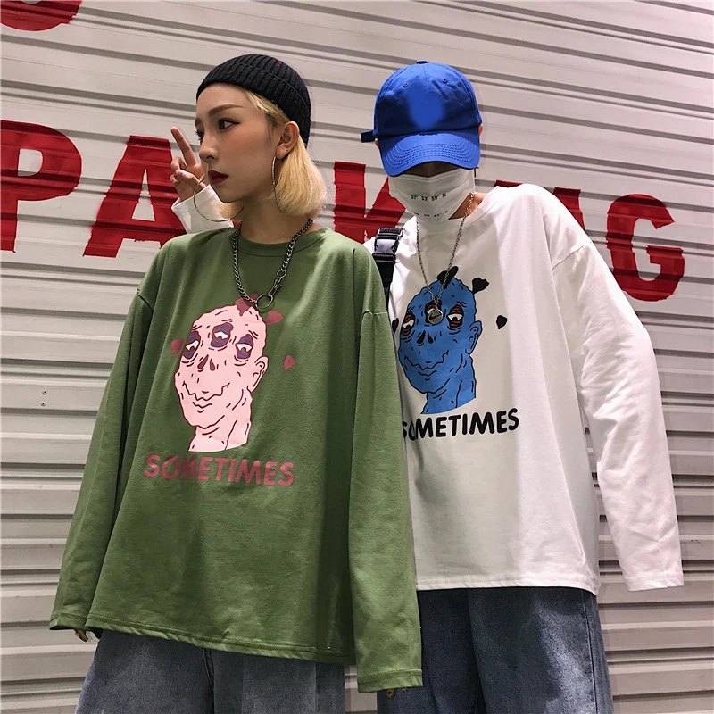 Polera Mujer, весенне-летняя футболка, женская одежда в Корейском стиле, Ulzzang, Harajuku, мультяшная забавная футболка, женские топы с коротким рукавом