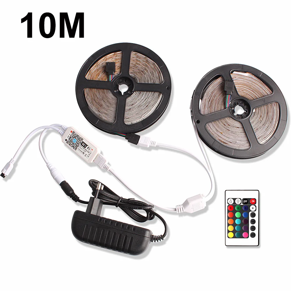 Ночник 2835 светодиодный RGB ленточный светильник 12V lampara для телевизора, кухонного шкафа, декор для туалета, ночной Светильник ing RF Bluetooth, wifi контроллер