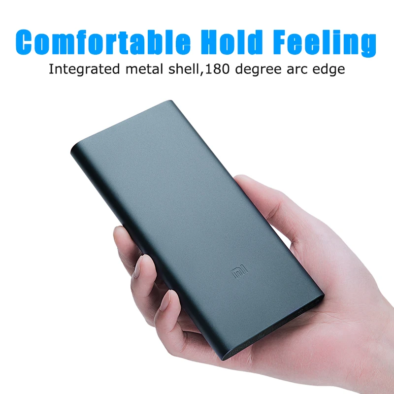 Оригинальный Xiaomi power bank 2 18650 мАч 10000 батарея портативный внешний аккумулятор Micro usb