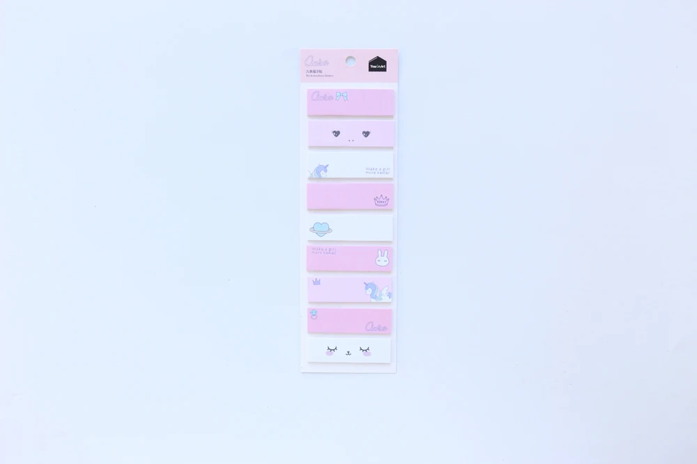 Domikee новые конфеты каваи мультфильм Юнион тема Само-липкий школьник блокнот/Индекс Этикетка для дневника планировщик, 180 шт